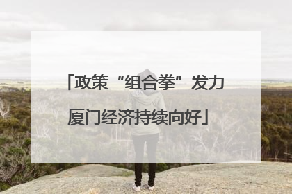政策“组合拳”发力 厦门经济持续向好